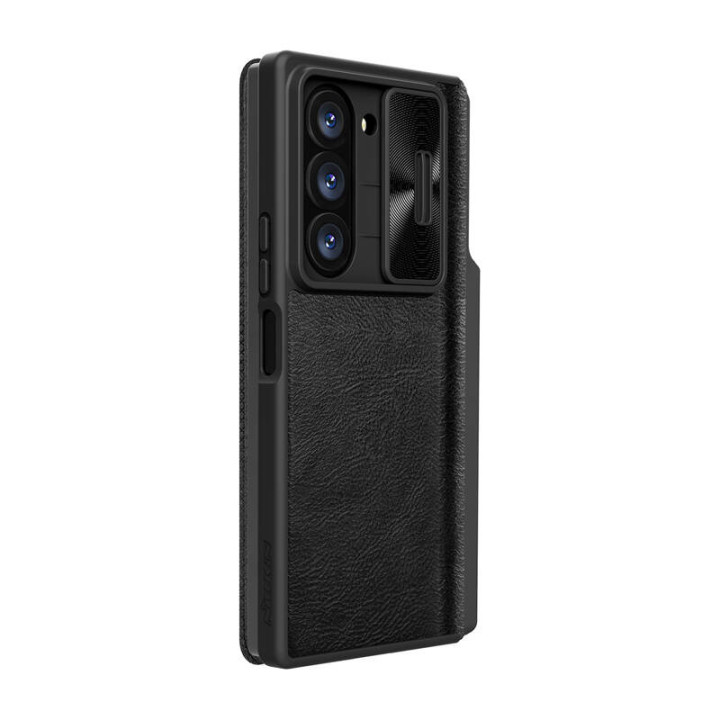 Nillkin Qin Pro Funda de cuero para Samsung Galaxy Z Fold 6 5G (negro)