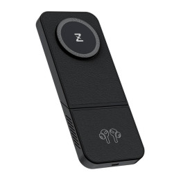 Cargador Inalámbrico, INVZI, MGF7B, 3en1, 15W (negro)