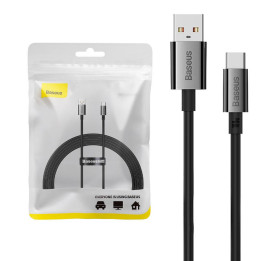 Cable USB a USB-C Baseus Superior 100W 2m (negro)