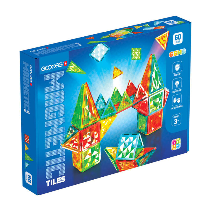Geomag Gems 60 magnetic tiles