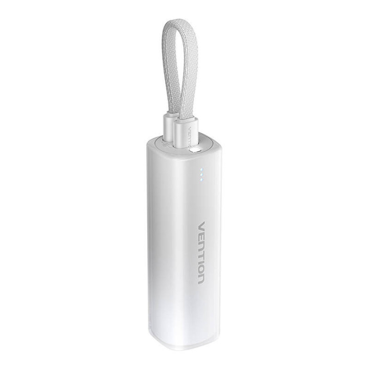 Powerbank 5000mAh Vention FHWM0 20W + cable USB-C a Lightning (gris)
