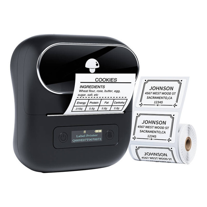 Портативный принтер этикеток Phomemo M220 (черный)