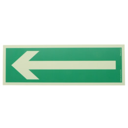 BOARD PHOTOLUMINESZENZ KDEP PFEIL DIE RICHTUNG DER Evakuierungsroute