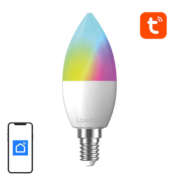 Smart Led Bulb Laxihub LAE14S (2-pack) WiFi Bluetooth Tuya