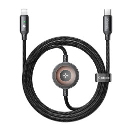 Mcdodo CA-5680 Cable USB-C a Lightning 2 en 1 + cargador Apple Watch, 36W, 1,5m