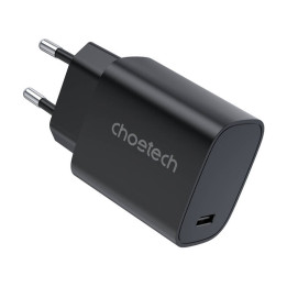 Cargador de red Choetech Q5004 EU USB-C, 20W (negro)