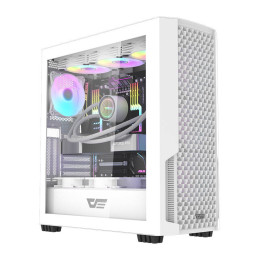 Компьютерный корпус Darkflash DF2100 + 4 вентилятора ARGB (белый)
