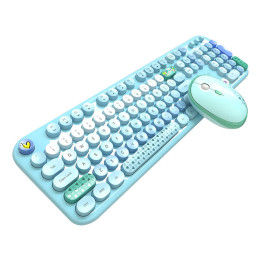 Набор беспроводной клавиатуры и мыши MOFII Lovely 2.4G (синий)