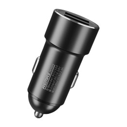 Cargador de coche 2x USB, Remax RCC220, 2,4A (negro)