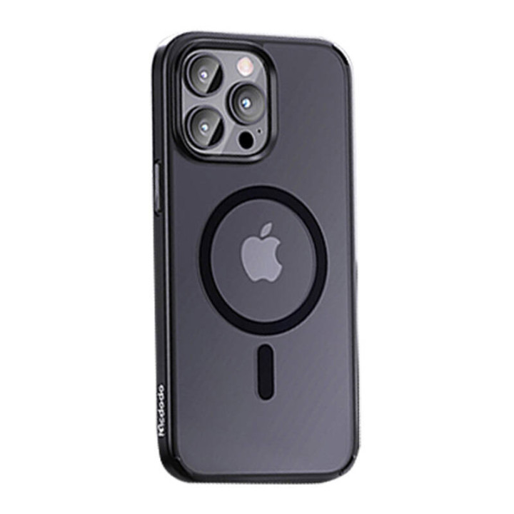 Funda magnética McDodo para iPhone 15 Pro (negro)