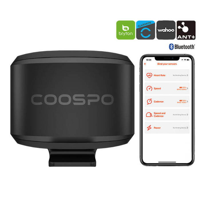 Speed Sensor Coospo BK9S compatibile with Wahooo, Garmin, Bryton etc.