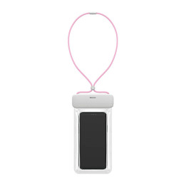 Baseus Let's Go Funda impermeable universal para teléfonos inteligentes (rosa)