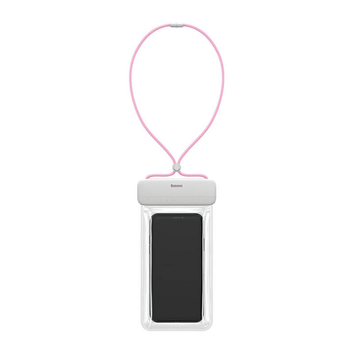 Baseus Let's Go Funda impermeable universal para teléfonos inteligentes (rosa)