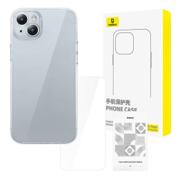 Funda Transparente Baseus iPhone 15 + cristal templado