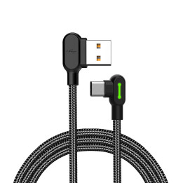 Cable USB a USB-C Mcdodo CA-5281 LED, 1,2 m (negro)