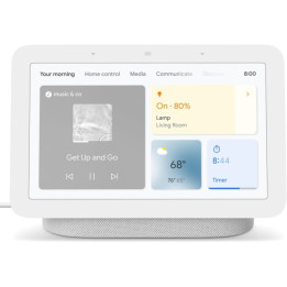 Google Nest Hub 2 поколения (светло-серый)