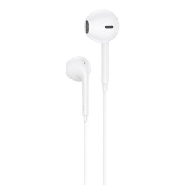 Auriculares internos inclinados con control remoto Foneng EP100 (blanco)