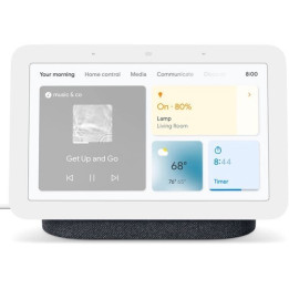 Google Nest Hub 2 поколения (темно-серый)