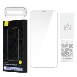 Vidrio Templado Baseus 0.4mm Iphone 12 Pro MAX + kit de limpieza