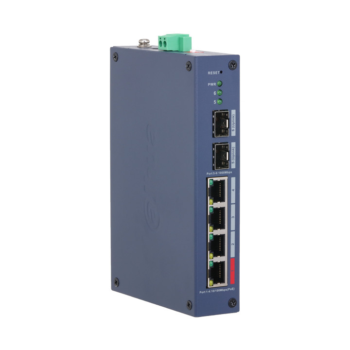 DAHUA CHS4206-4ET-90 PoE коммутатор 4 порта SFP 90W