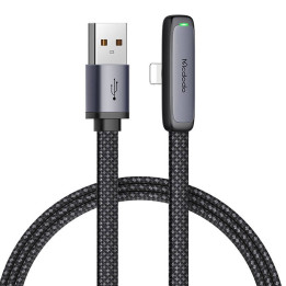 Mcdodo CA-2791 Cable USB a ángulo Lightning, 1,8 m (negro)
