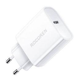 Cargador rápido Rocoren PD 20W USB-C (blanco)