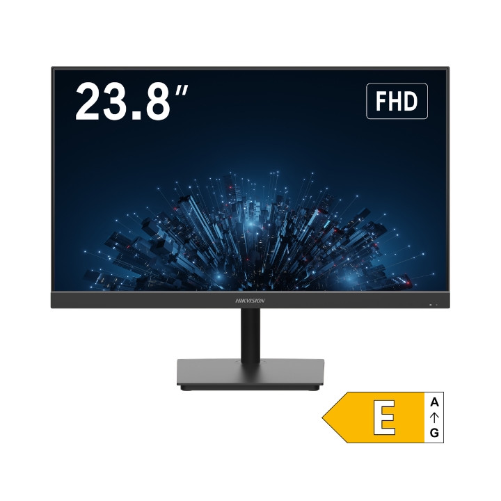 Hikvision DS-D5224F2-1V1S/B 23.8" Full HD Monitor with HDMI, VGA, CVBS, Audio