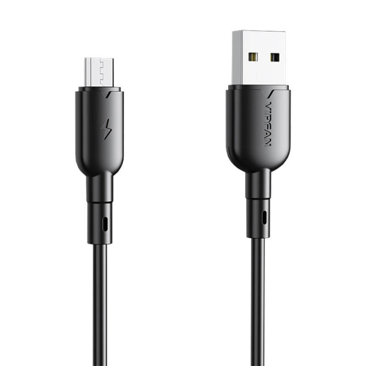 Cable USB a Micro USB VFAN Colorful X11, 3A, 1m (negro)