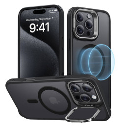 Estuche híbrido (HaloLock) ESR con soporte para iPhone 16 Pro Max (negro)
