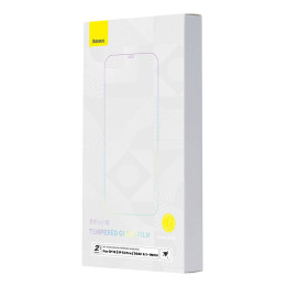 Vidrio templado Baseus Crystal de 0,3 mm para iPhone 14/13/13 Pro (2 piezas)