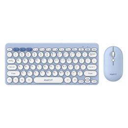 Havit KB279GCM беспроводной игровой комплект 2-в-1 клавиатура + мышь (синий) (QWERTY)