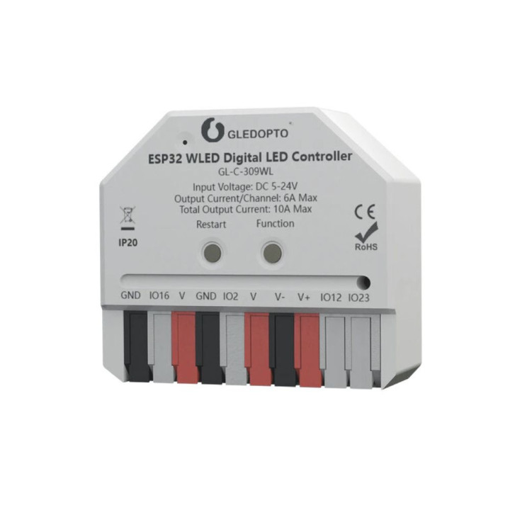 Gledopto GL-C-309WL Ultra Mini smart Wi-Fi IC LED strip controller, with WLED firmware