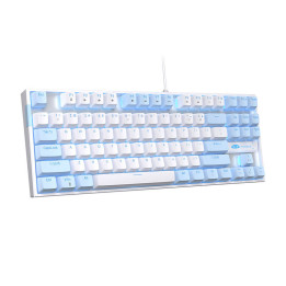 Teclado con cable MageGee MK-STAR (azul y blanco)