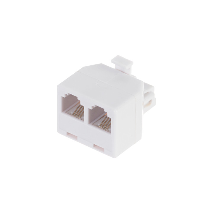 DALIKLIS RJ11-W/2RJ11-G RJ11 Connector White 2-Pack