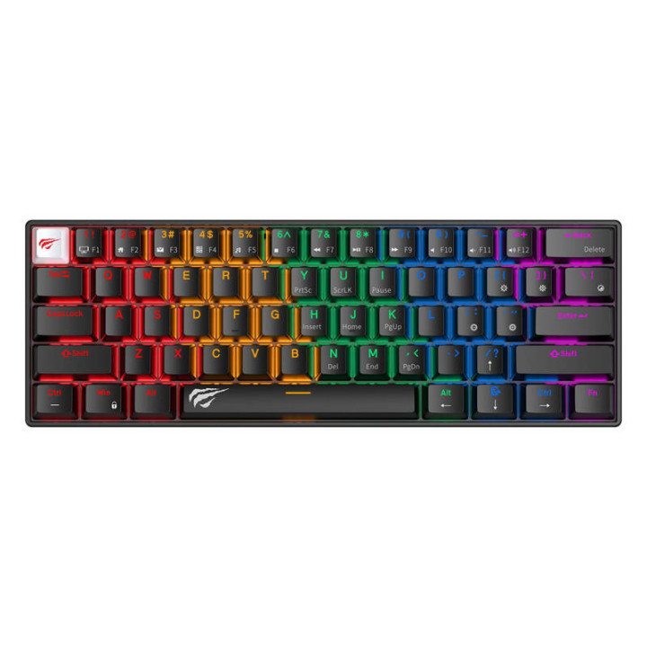 Havit KB903L teclado RGB mecánico/para juegos con cable (negro) (QWERTY)