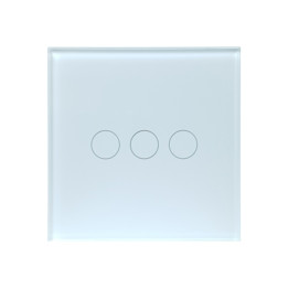 SmartWise T4 EU 3C UNI (R3), weiß, 3-Gang, WiFi+RF intelligenter Lichtschalter (funktioniert mit einem einzelnen stromführenden 