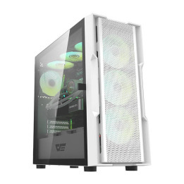 Компьютерный корпус Darkflash DK431 (белый) + 4 вентилятора