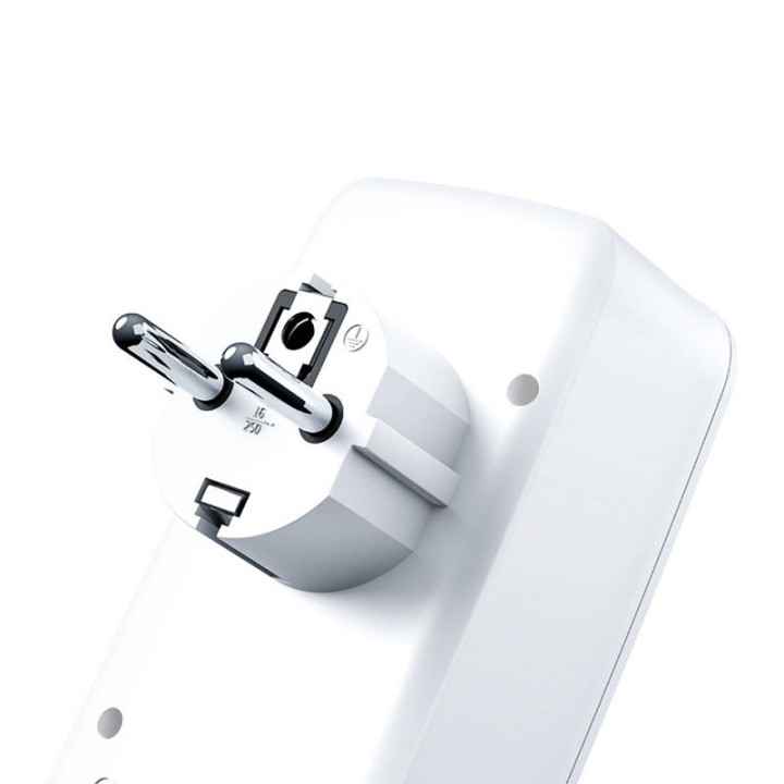 Ladegerät mit 3 AC-Steckdosen + 2x USB XO WL08EU (Weiß)