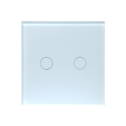 SmartWise T4 EU 2C UNI (R3), белый, 2-клавишный, интеллектуальный выключатель света WiFi+RF (работает с одним проводом под напря