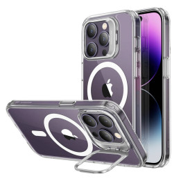 Estuche ESR Classic Kickstand para iPhone 14 Pro, Magsafe (transparente)