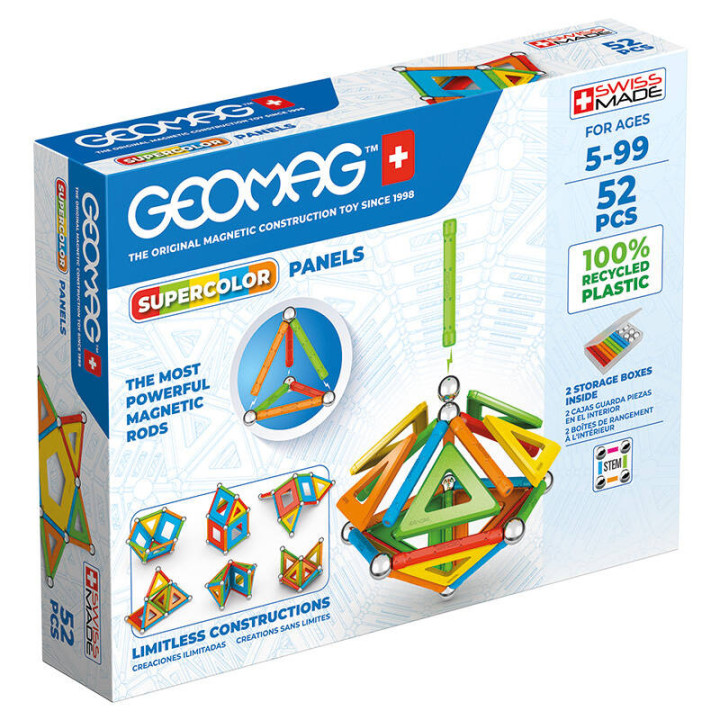 Магнитная панель Supercolor из переработанных блоков 52 шт. GEOMAG GEO-378