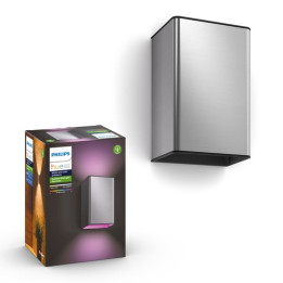 Philips Hue Resonate wall lamp inox 2x8
