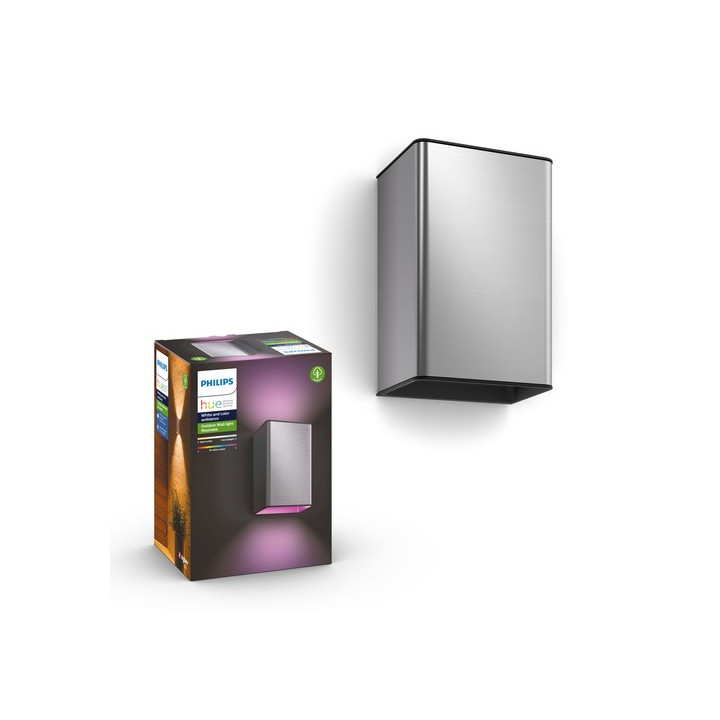 Philips Hue Resonate wall lamp inox 2x8