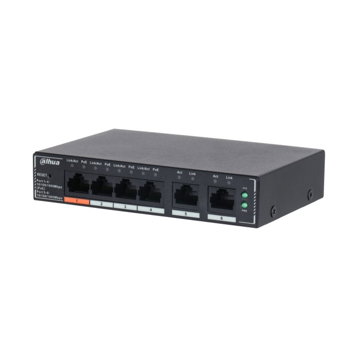 DAHUA SG4006P 4-портовый PoE коммутатор