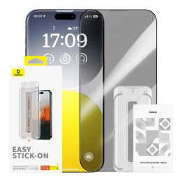 Protección de Privacidad Vidrio Templado Baseus Zafiro iPhone 15 Pro