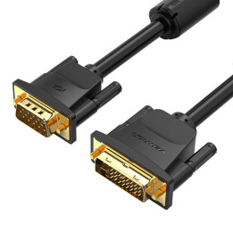 Кабель DVI (24+5) — VGA Vention EACBI, 3 м, 1080P, 60 Гц (черный)