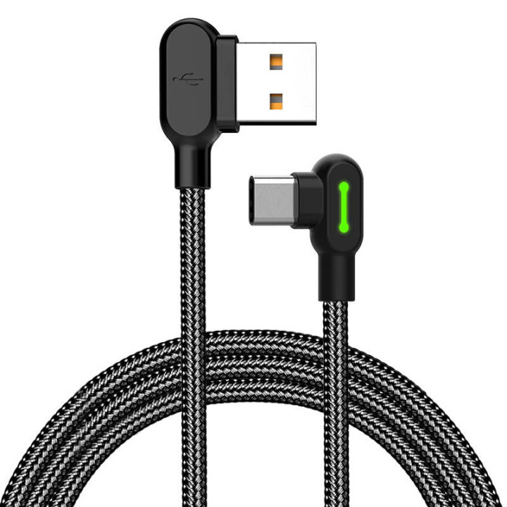 Cable USB a USB-C Mcdodo CA-5280 LED, 3m (negro)