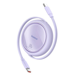 Cable USB-C a USB-C Baseus Free2Draw, PD, 100W, 1m (púrpura)