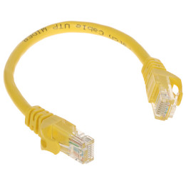 RJ45/0.2-YELLOW Ethernet Patch Cable 0.2m Yellow