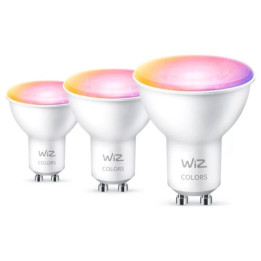 WiZ,GU10 spot,4,7W,2200-6500 (RGB),PAR16,GU10,3 pcs lightsource